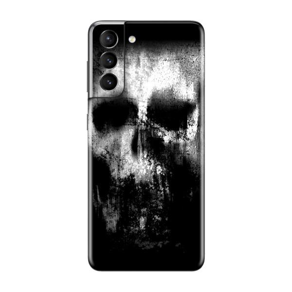 Samsung Galaxy S21+ PLUS SIGNATURE Horror Black & White SKULL Skin Fashion