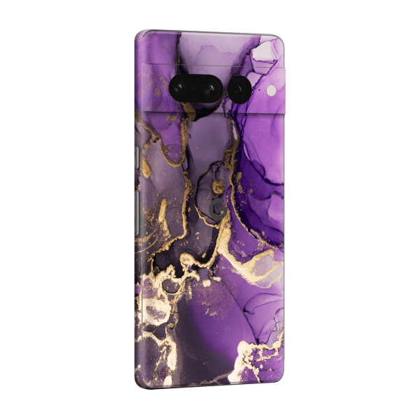 Google Pixel 7 PRO SIGNATURE AGATE GEODE Purple-Gold Skin For Discount