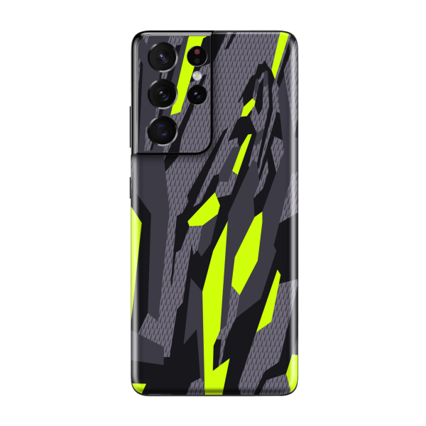 Samsung Galaxy S21 ULTRA SIGNATURE Abstract Green CAMO Skin Online