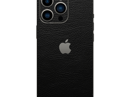 iPhone 14 Pro MAX LUXURIA RIDERS Black LEATHER Textured Skin Online