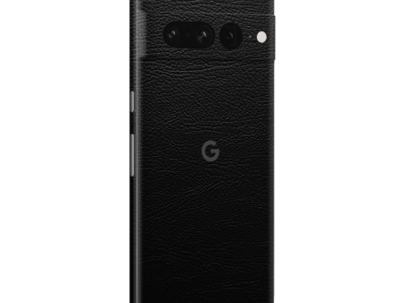 Google Pixel 7 PRO LUXURIA RIDERS Black LEATHER Textured Skin For Sale