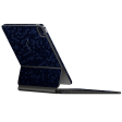 Magic Keyboard for iPad Pro 12.9  (M2, 2022) LUXURIA Navy Blue HONEYCOMB 3D TEXTURED Skin For Discount