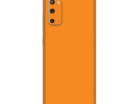 Samsung Galaxy S20 LUXURIA Sunrise Orange Matt Textured Skin For Cheap