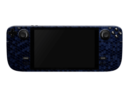 Steam Deck Oled LUXURIA Navy Blue HONEYCOMB 3D TEXTURED Skin Online Hot Sale