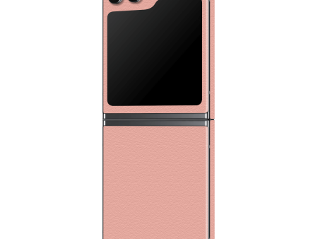 Samsung Z Flip 5 LUXURIA Soft PINK Textured Skin Online Sale