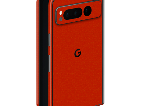 Google PIXEL FOLD LUXURIA Red Cherry Juice Matt Textured Skin Discount