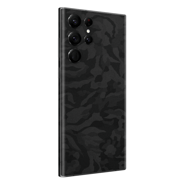 Samsung Galaxy S23 ULTRA LUXURIA 3D TEXTURED BLACK CAMO Skin Hot on Sale