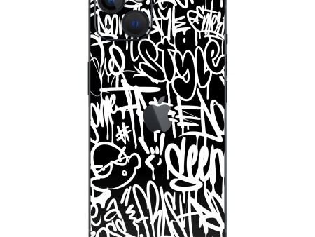 iPhone 14 SIGNATURE Monochrome Graffiti Skin Cheap