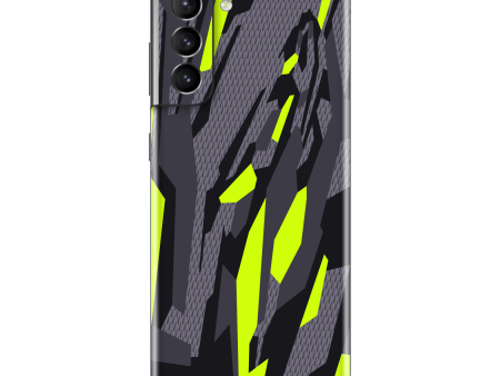 Samsung Galaxy S21+ PLUS SIGNATURE Abstract Green CAMO Skin Sale