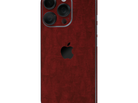 iPhone 16 Pro MAX LUXURIA Scarlet Satin Wood Skin Online Hot Sale