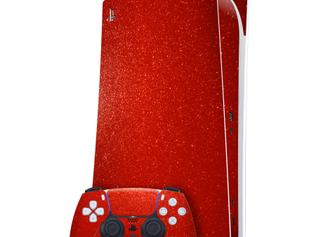 PlayStation 5 (PS5) DIGITAL EDITION DIAMOND RED Skin For Sale