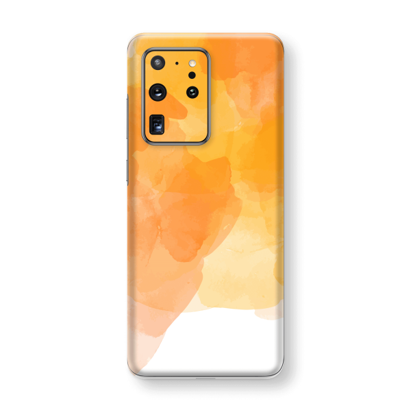 Samsung Galaxy S20 ULTRA SIGNATURE Orange Watercolour Skin Online Hot Sale