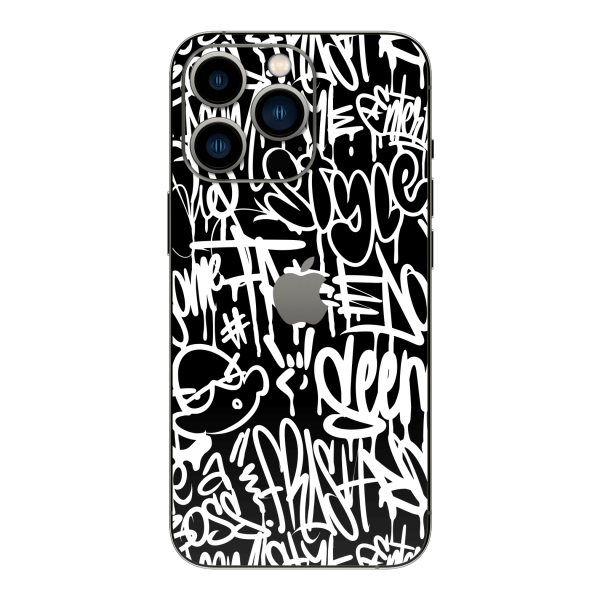 iPhone 13 Pro MAX SIGNATURE Monochrome Graffiti Skin Online now