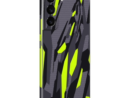 Samsung Galaxy S22+ PLUS SIGNATURE Abstract Green CAMO Skin Discount