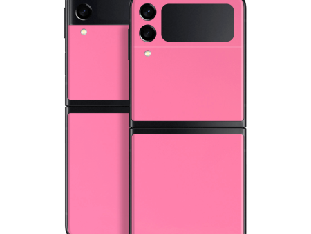 Samsung Galaxy Z Flip 3 GLOSSY HOT PINK Skin Fashion