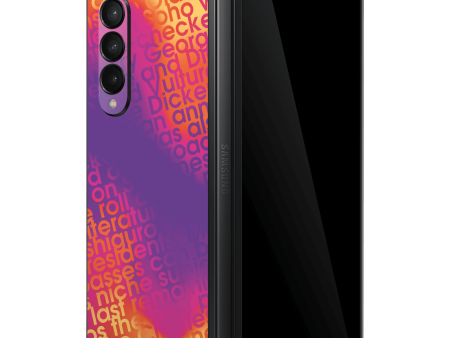 Samsung Galaxy Z FOLD 3 SIGNATURE Inferno Swirl Skin Discount