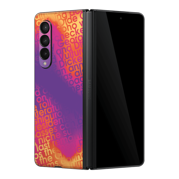 Samsung Galaxy Z FOLD 3 SIGNATURE Inferno Swirl Skin Discount