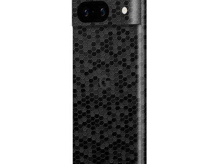 Google Pixel 8 LUXURIA 3D TEXTURED BLACK HONEYCOMB Skin For Cheap