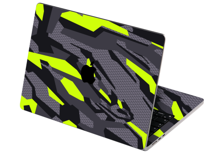 MacBook AIR 15  (2023 2024) SIGNATURE Abstract Green CAMO Skin Online Hot Sale