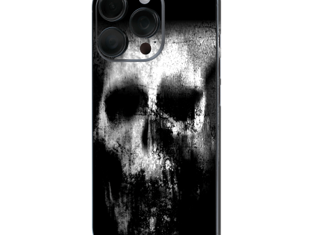 iPhone 16 Pro MAX SIGNATURE Horror Black & White SKULL Skin Cheap