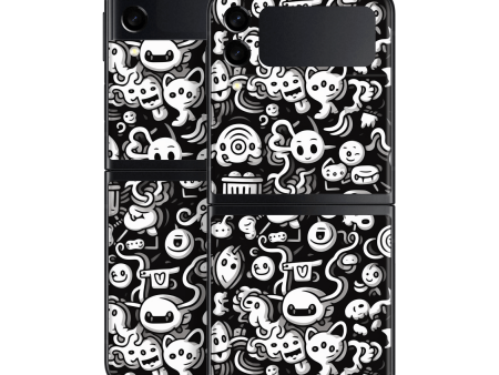 Samsung Galaxy Z Flip 3 SIGNATURE Pictogram Party Skin Hot on Sale