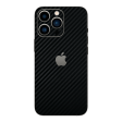 iPhone 15 Pro MAX Textured CARBON Fibre Skin - BLACK For Sale