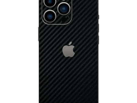 iPhone 15 Pro MAX Textured CARBON Fibre Skin - BLACK For Sale