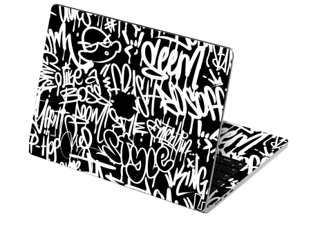 MacBook AIR 15  (2023 2024) SIGNATURE Monochrome Graffiti Skin Cheap