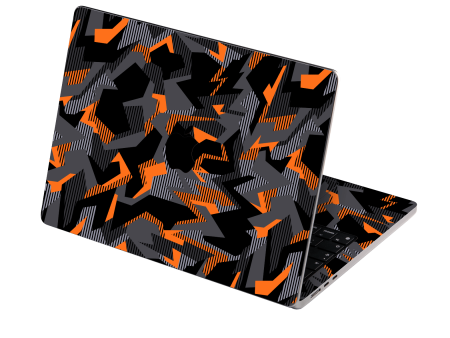 MacBook AIR 15  (2023 2024) SIGNATURE Sharp-Edged Orange CAMO Skin Online Sale