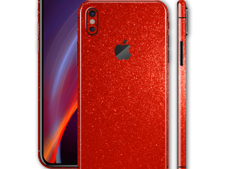 iPhone XS MAX DIAMOND RED Skin For Cheap