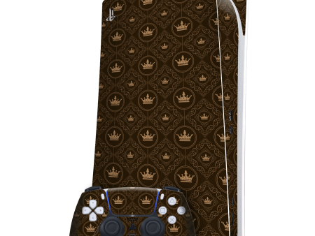 PlayStation 5 (PS5) DIGITAL EDITION SIGNATURE ROYAL Pattern Skin on Sale