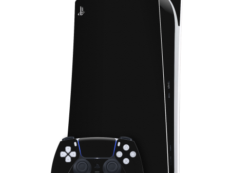 PlayStation 5 (PS5) DIGITAL EDITION LUXURIA Raven Black Textured Skin Online Hot Sale