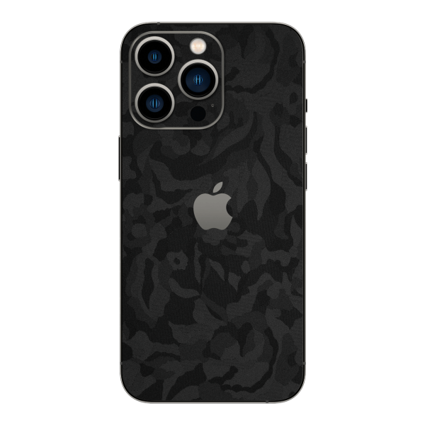 iPhone 13 Pro MAX LUXURIA BLACK CAMO 3D TEXTURED Skin For Cheap