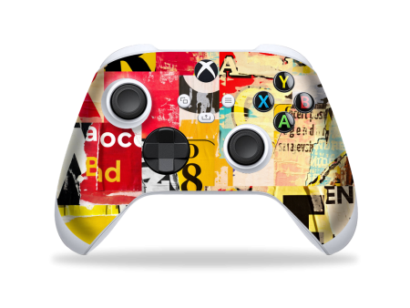 XBOX Series X CONTROLLER Skin - SIGNATURE Retro Paper Collage For Discount