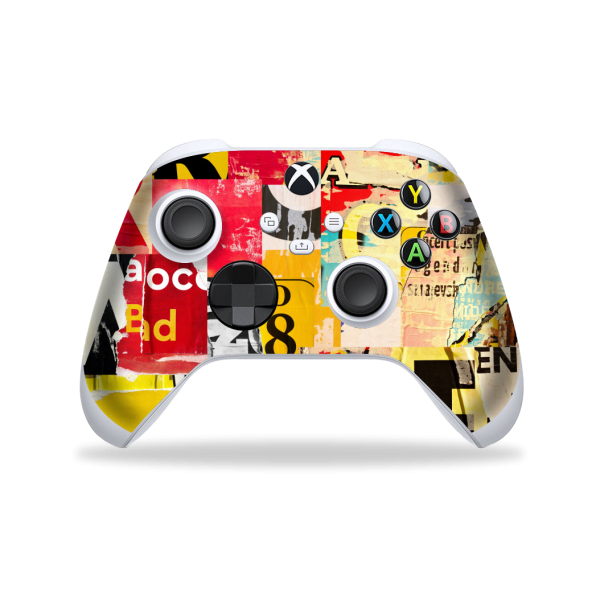 XBOX Series X CONTROLLER Skin - SIGNATURE Retro Paper Collage For Discount