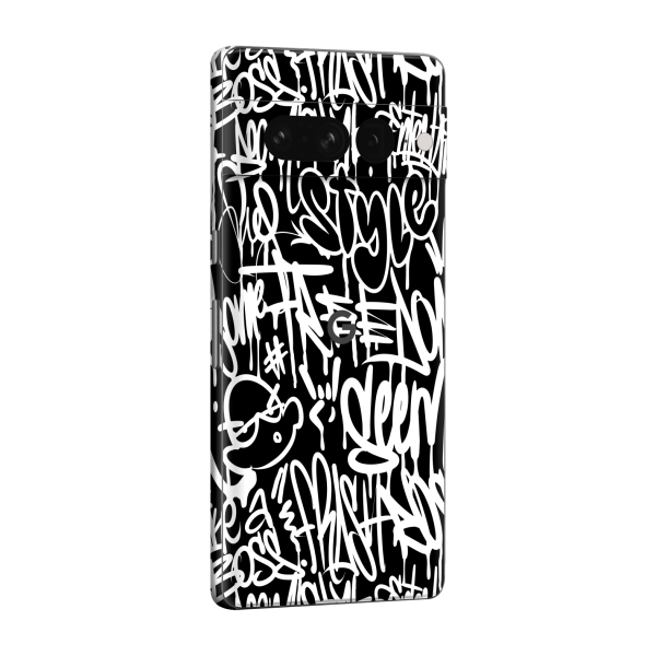 Google Pixel 7 PRO SIGNATURE Monochrome Graffiti Skin Hot on Sale