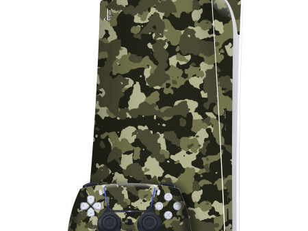 PlayStation 5 (PS5) DIGITAL EDITION SIGNATURE JUNGLE Camo Skin For Sale