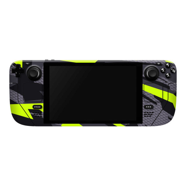 Steam Deck Oled SIGNATURE Abstract Green CAMO Skin Online now