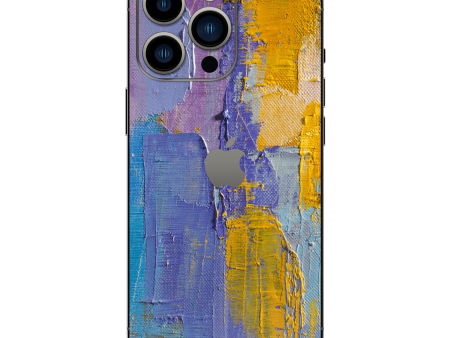 iPhone 13 Pro MAX SIGNATURE Purple and Yellow on Canvas Skin Fashion