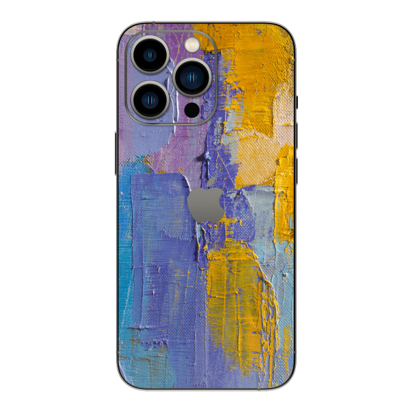 iPhone 13 Pro MAX SIGNATURE Purple and Yellow on Canvas Skin Fashion