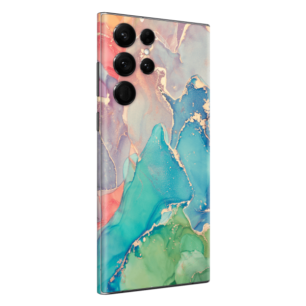 Samsung Galaxy S22 ULTRA - SIGNATURE AGATE GEODE Pastel Skin Cheap