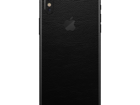 iPhone XS MAX LUXURIA RIDERS Black LEATHER Textured Skin For Sale