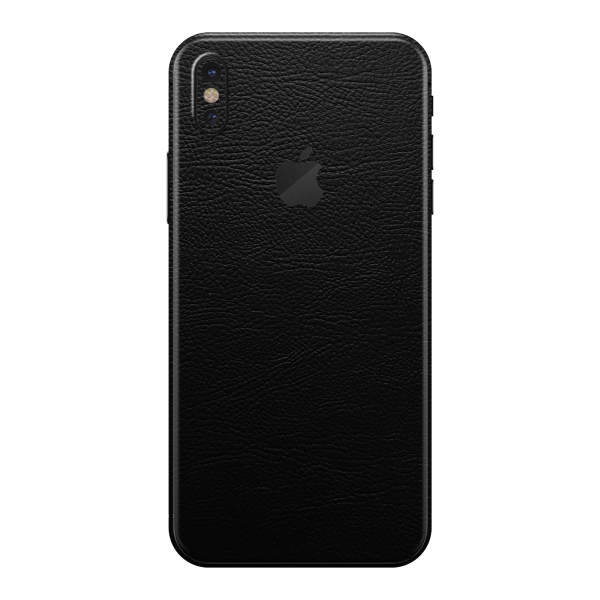 iPhone XS MAX LUXURIA RIDERS Black LEATHER Textured Skin For Sale