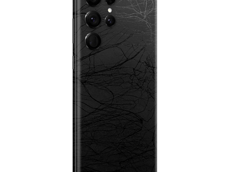 Samsung Galaxy S22 ULTRA - LUXURIA BLACK WEB Skin on Sale