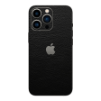 iPhone 13 Pro MAX LUXURIA RIDERS Black LEATHER Textured Skin Discount