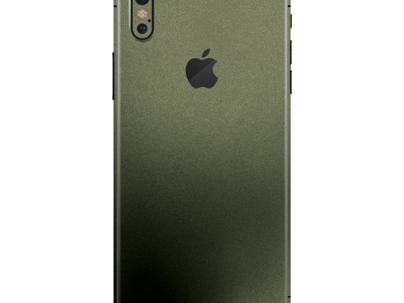 iPhone XS MAX Military Green Metallic Skin Supply