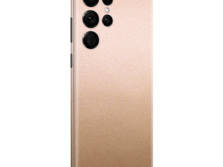 Samsung Galaxy S22 ULTRA - LUXURIA Rose Gold Metallic Skin Online now