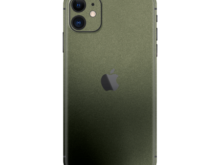 iPhone 11 Military Green Metallic Skin Fashion