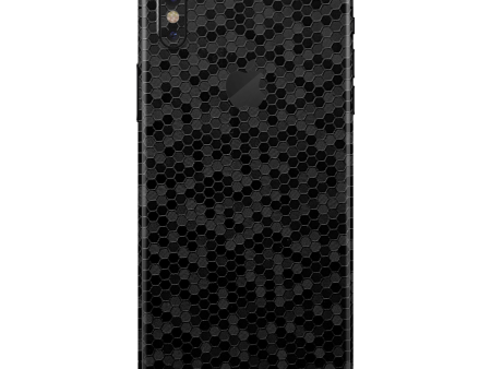 iPhone XS MAX LUXURIA BLACK HONEYCOMB 3D TEXTURED Skin For Sale