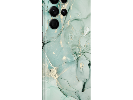 Samsung Galaxy S22 ULTRA - SIGNATURE AGATE GEODE Milky Mint Skin Discount